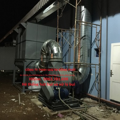 Hệ thống hút bụi và xử lý bui (lắp đặt tại Long Khánh, Đồng Nai)